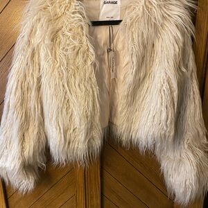 Garage Women's Faux Fur Jacket - Cream